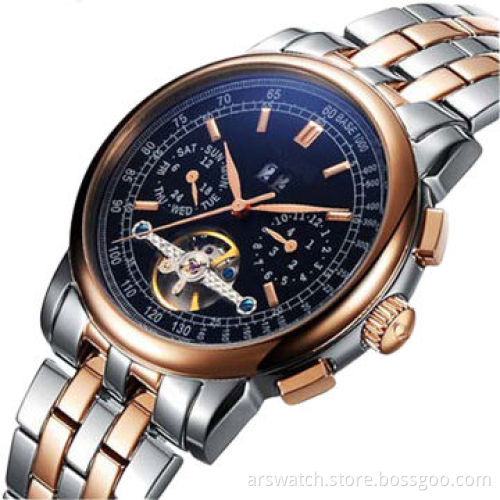 Fashion vintage automatic watch for men, automatic movement, 5ATM water-resistantNew